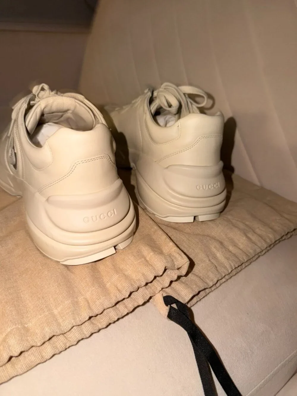GUCCI RHYTON 'Interlocking G' | Ivory Blue | Men's Size  9